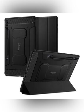 Spigen Rugged Armor Black Tablet Case for Samsung Galaxy Tablet 8+